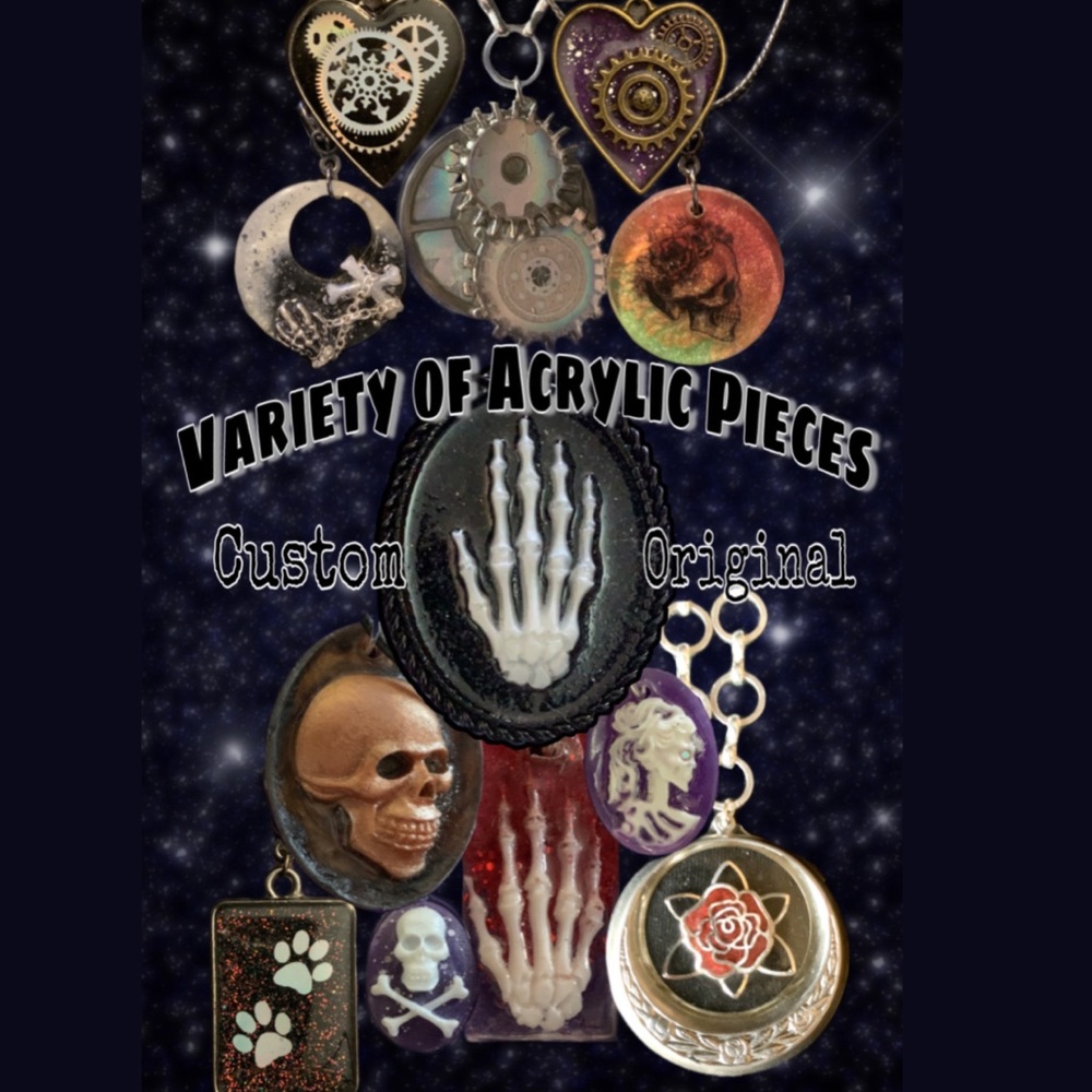 Acrylic Cameos: Variety of Customizable Styles